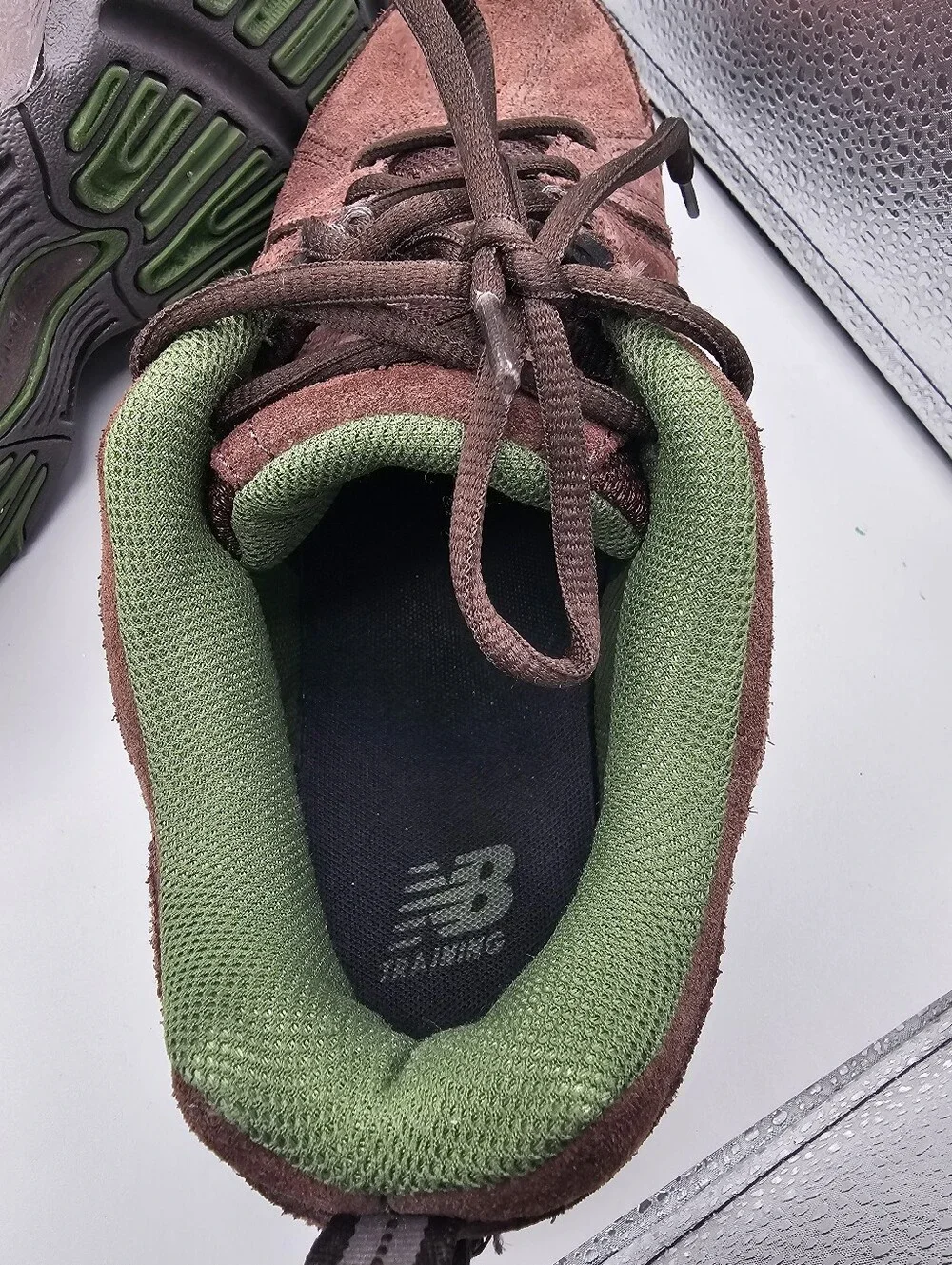 New Balance 608 v3 Brown Suede Green Shoes Sneakers MX608V30 Size 9 D Mens Shoes